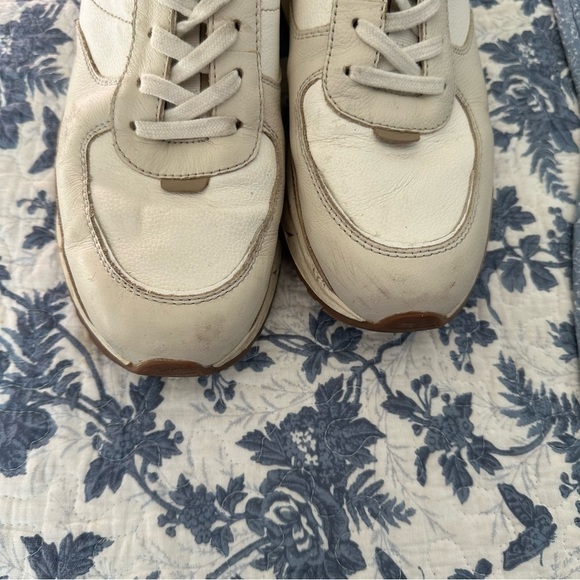 Madewell Sneakers Kickoff Trainer Neutral Colorblock Leather Tennis Shoes Size 9 - Picture 5 of 9